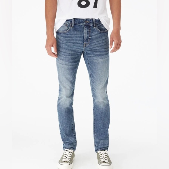 Aéropostale Medium Wash Skinny Jeans - Men - Picture 7 of 8